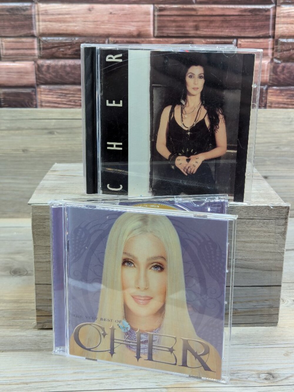 Cher 2 CD Lot The Very Best Of Cher (WB 2003) & Heart Of Stone (Geffen 1989)